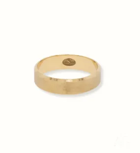 18k Gold Wedding Band: Modern Elegance