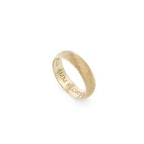 18K Yellow Gold HR11 Wedding Band