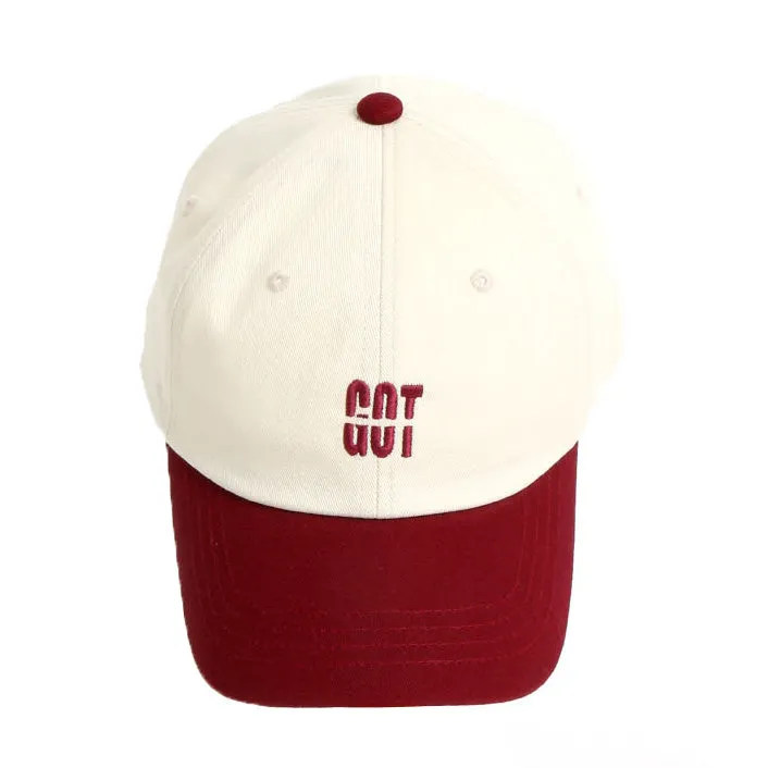 GOT Embroidery Contrast Baseball Caps Color-blocked Hats Unique Novelty Unisex Mens Womens Adjustable Korean Kpop Style Street Fashion Accessories Buckle 100% Cotton Seoul