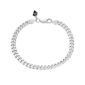 5mm Miami Micro Cuban Curb Bracelet - White Gold