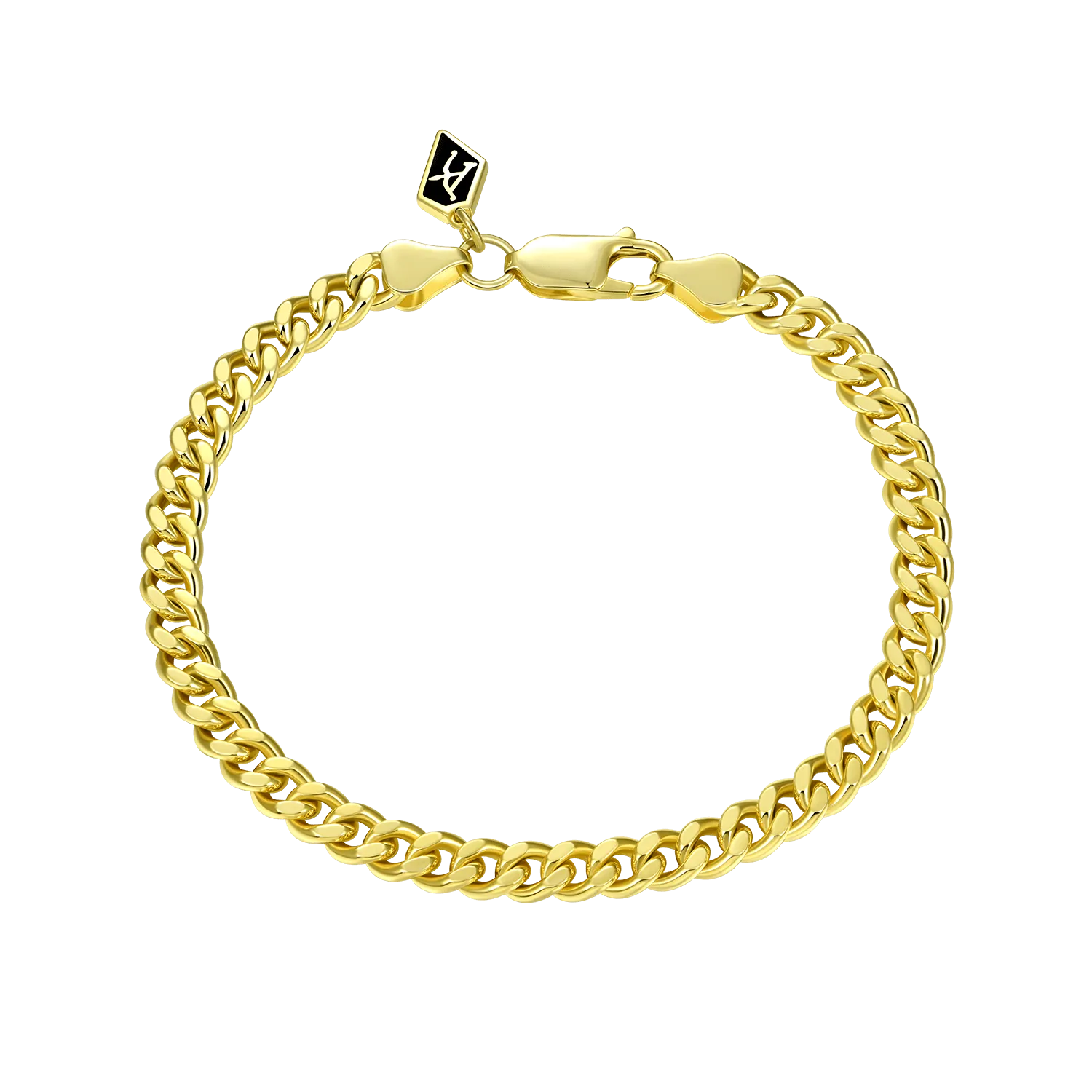 5mm Miami Micro Cuban Curb Bracelet - Yellow Gold