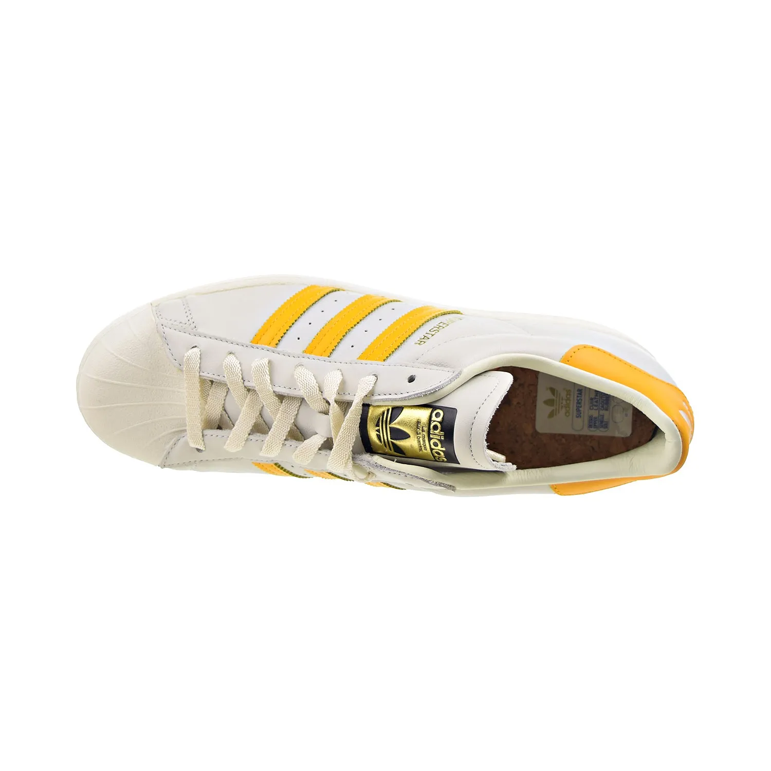 Adidas Superstar Men's Shoes Off White-Collegiate Gold