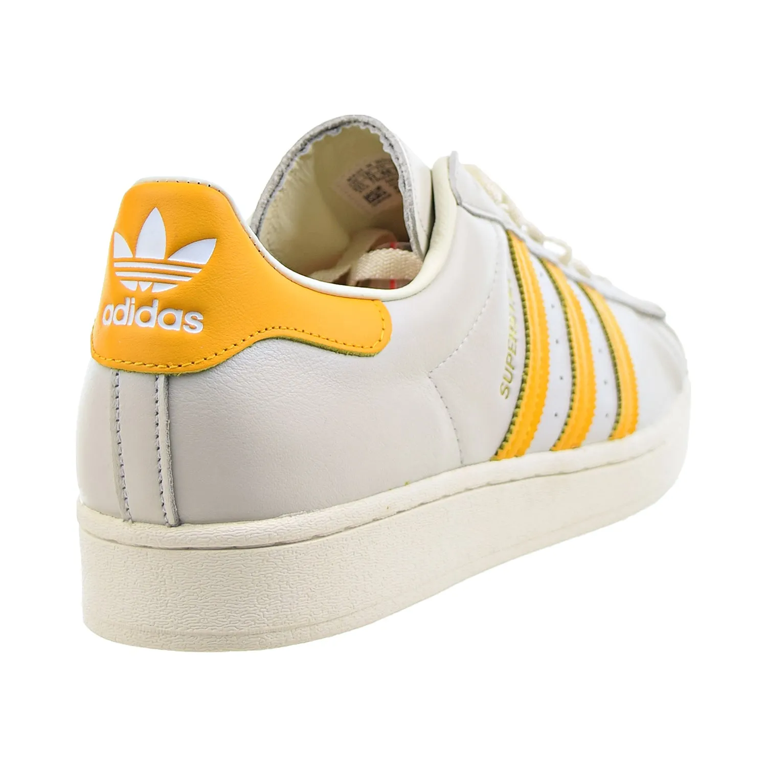 Adidas Superstar Men's Shoes Off White-Collegiate Gold