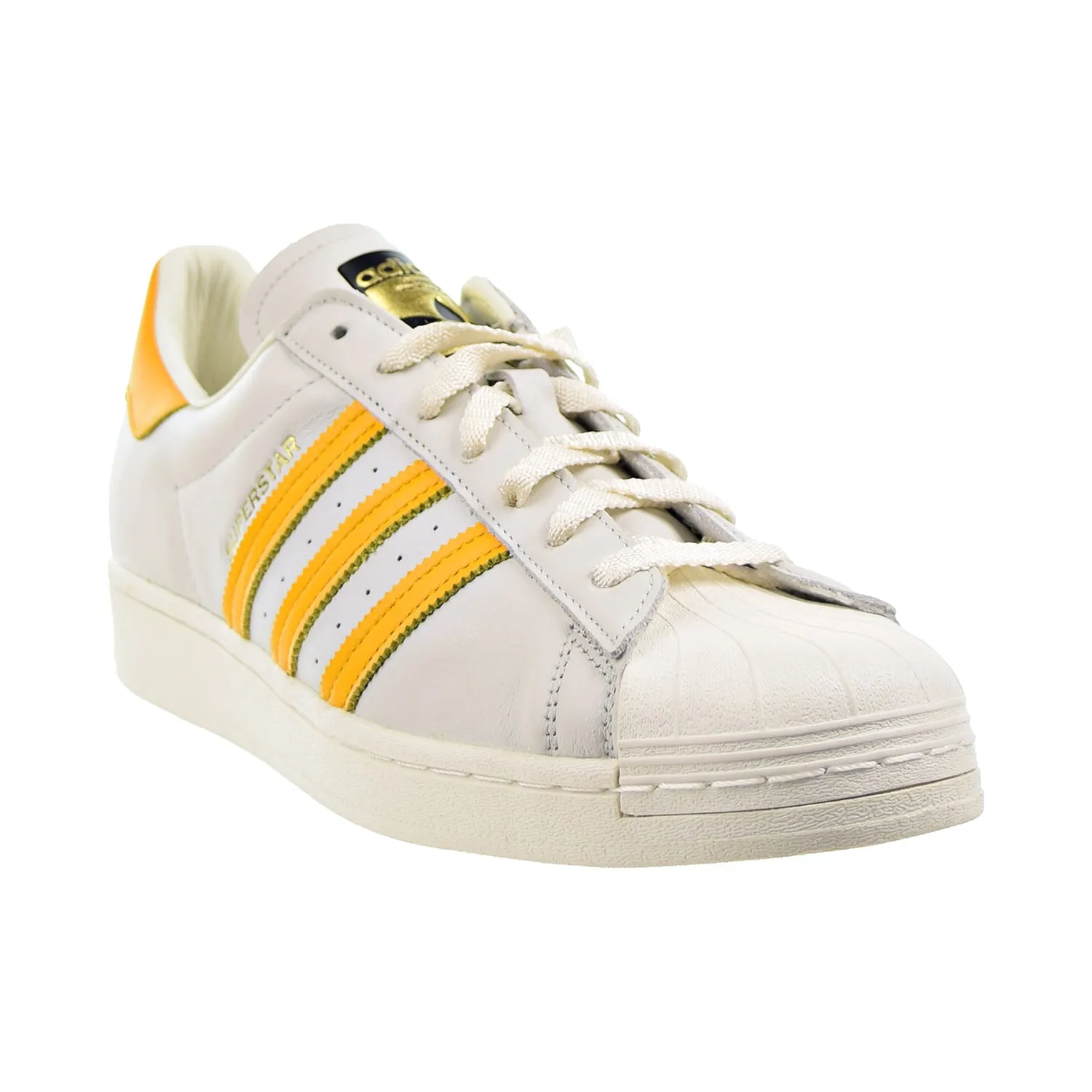 Adidas Superstar Men's Shoes Off White-Collegiate Gold