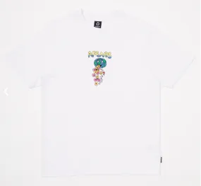 AFENDS - F PLASTIC - RETRO GRAPHIC T-SHIRT - WHITE