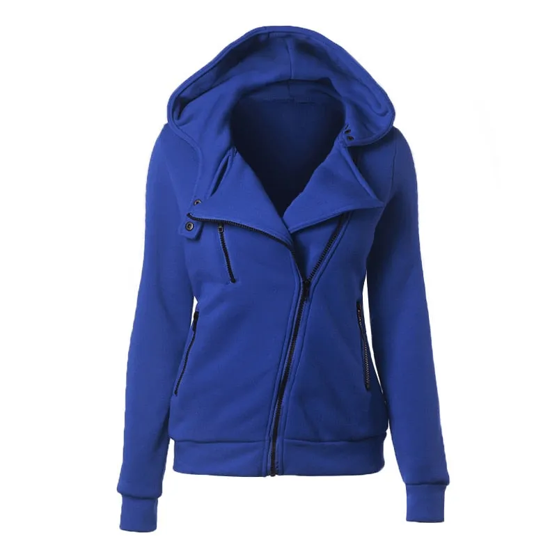 Amy Fashion - Casual Simple Zipper Basic Jackets