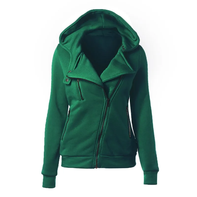 Amy Fashion - Casual Simple Zipper Basic Jackets