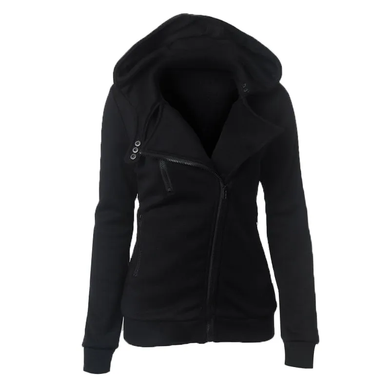 Amy Fashion - Casual Simple Zipper Basic Jackets