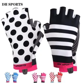 Anti Slip Gel Pad Bicycle Gloves Short Half Finger Stylish Cycling Gloves Breathable Outdoor Sports Men Women Bike Gloves