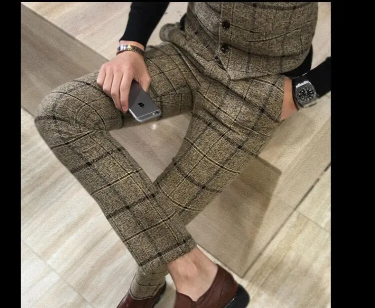 Xavier Plaid Three Piece Suit- Slim Fit