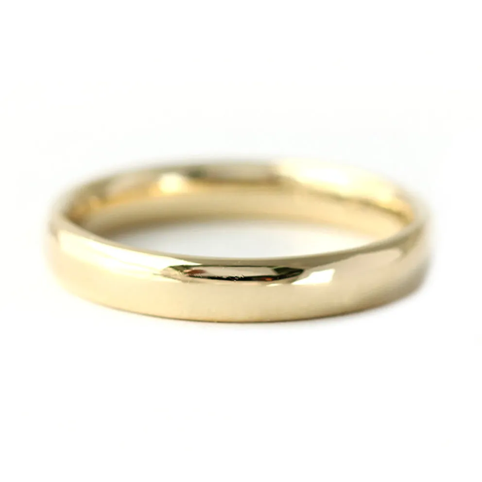 Basic Wedding Band - Comfort Fit Gold Wedding Band