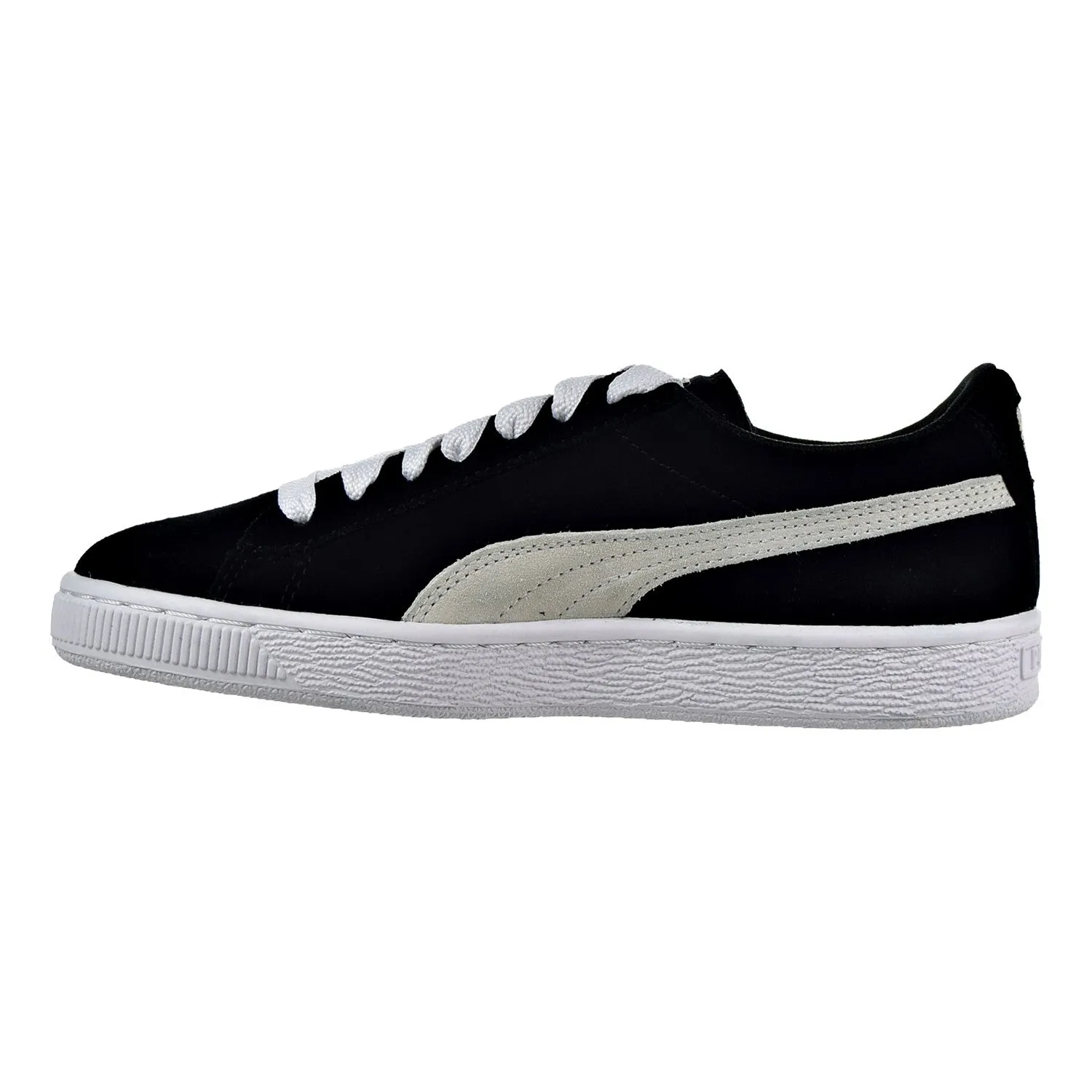 Puma Suede Jr Big Kid's Shoes Black/White