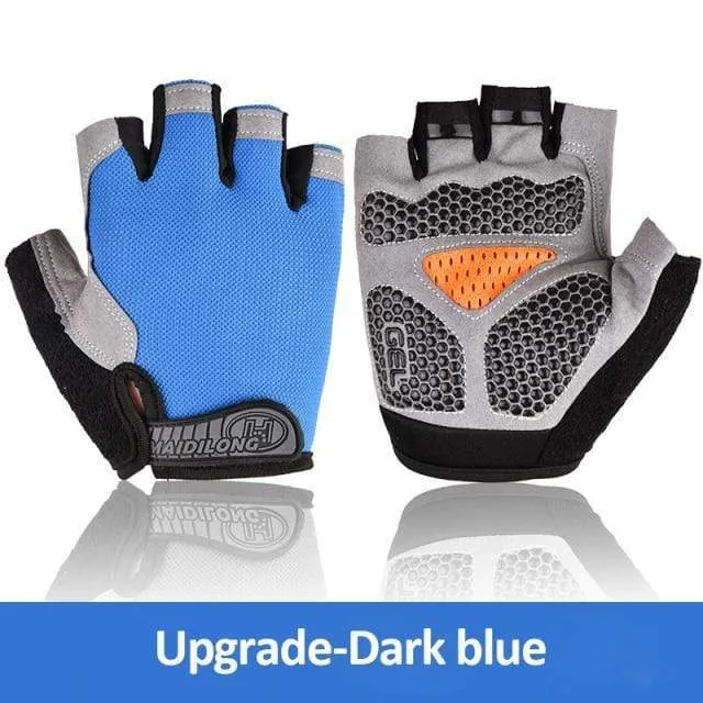 Cycling Gloves Anti-slip Anti-sweat Men Women Half Finger Gloves Breathable Anti-shock Sports Gloves MTB Bike Bicycle Glove