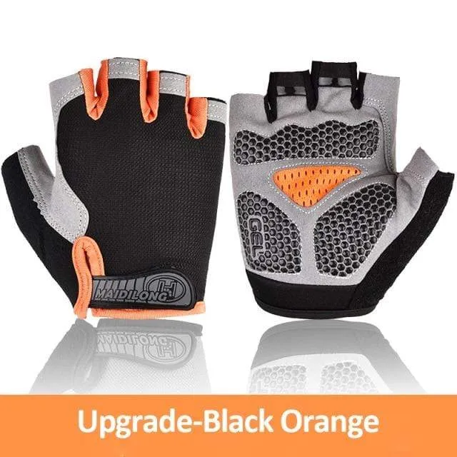 Cycling Gloves Anti-slip Anti-sweat Men Women Half Finger Gloves Breathable Anti-shock Sports Gloves MTB Bike Bicycle Glove