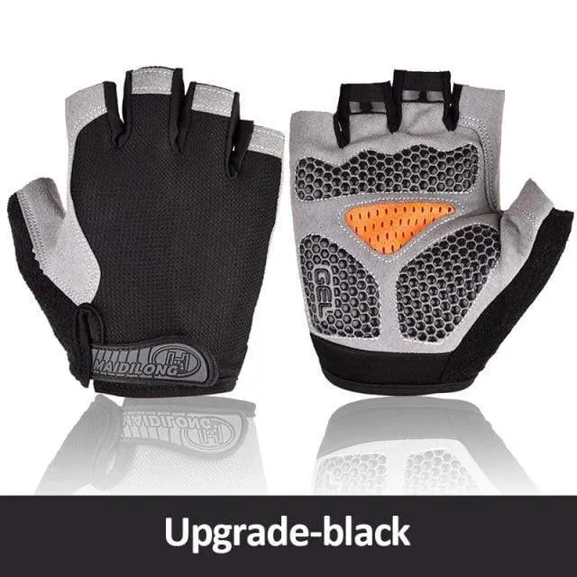 Cycling Gloves Anti-slip Anti-sweat Men Women Half Finger Gloves Breathable Anti-shock Sports Gloves MTB Bike Bicycle Glove