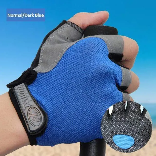 Cycling Gloves Anti-slip Anti-sweat Men Women Half Finger Gloves Breathable Anti-shock Sports Gloves MTB Bike Bicycle Glove