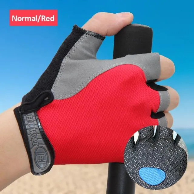 Cycling Gloves Anti-slip Anti-sweat Men Women Half Finger Gloves Breathable Anti-shock Sports Gloves MTB Bike Bicycle Glove