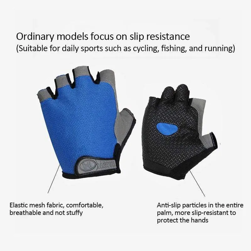 Cycling Gloves Anti-slip Anti-sweat Men Women Half Finger Gloves Breathable Anti-shock Sports Gloves MTB Bike Bicycle Glove