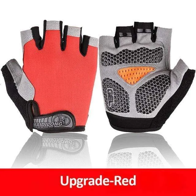 Cycling Gloves Anti-slip Anti-sweat Men Women Half Finger Gloves Breathable Anti-shock Sports Gloves MTB Bike Bicycle Glove