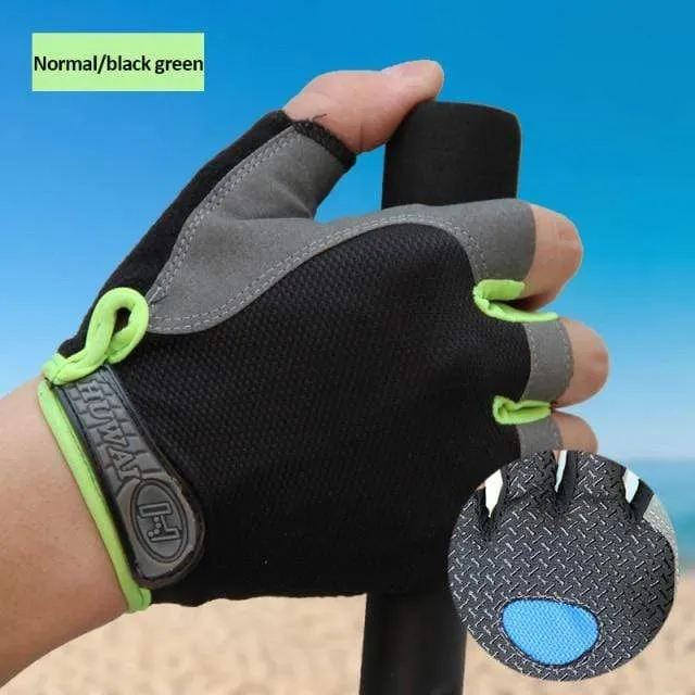 Cycling Gloves Anti-slip Anti-sweat Men Women Half Finger Gloves Breathable Anti-shock Sports Gloves MTB Bike Bicycle Glove