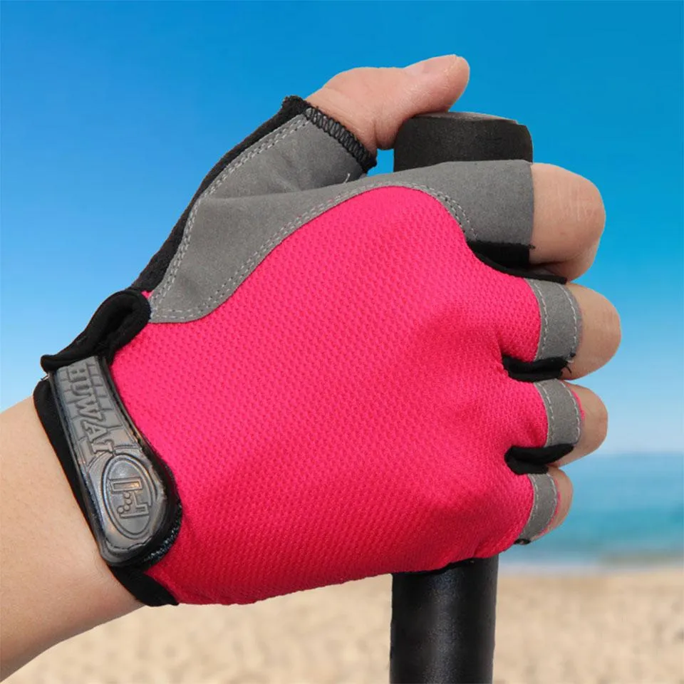 Cycling Gloves Anti-slip Anti-sweat Men Women Half Finger Gloves Breathable Anti-shock Sports Gloves MTB Bike Bicycle Glove