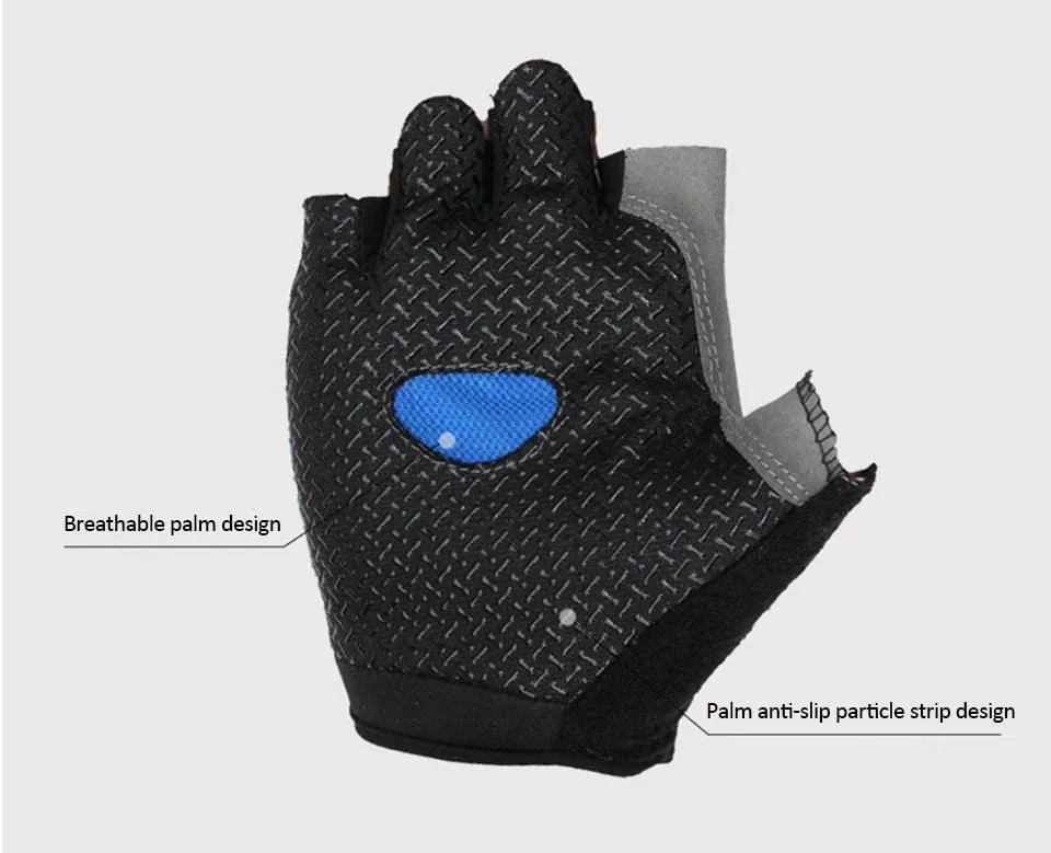 Cycling Gloves Anti-slip Anti-sweat Men Women Half Finger Gloves Breathable Anti-shock Sports Gloves MTB Bike Bicycle Glove