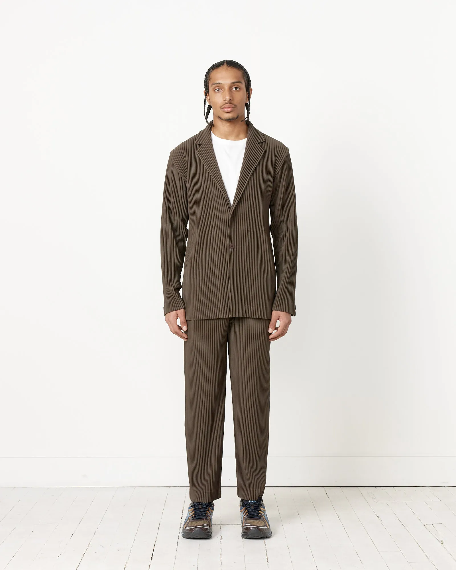 Tailored Pleats 1 Pant in Dark Khaki