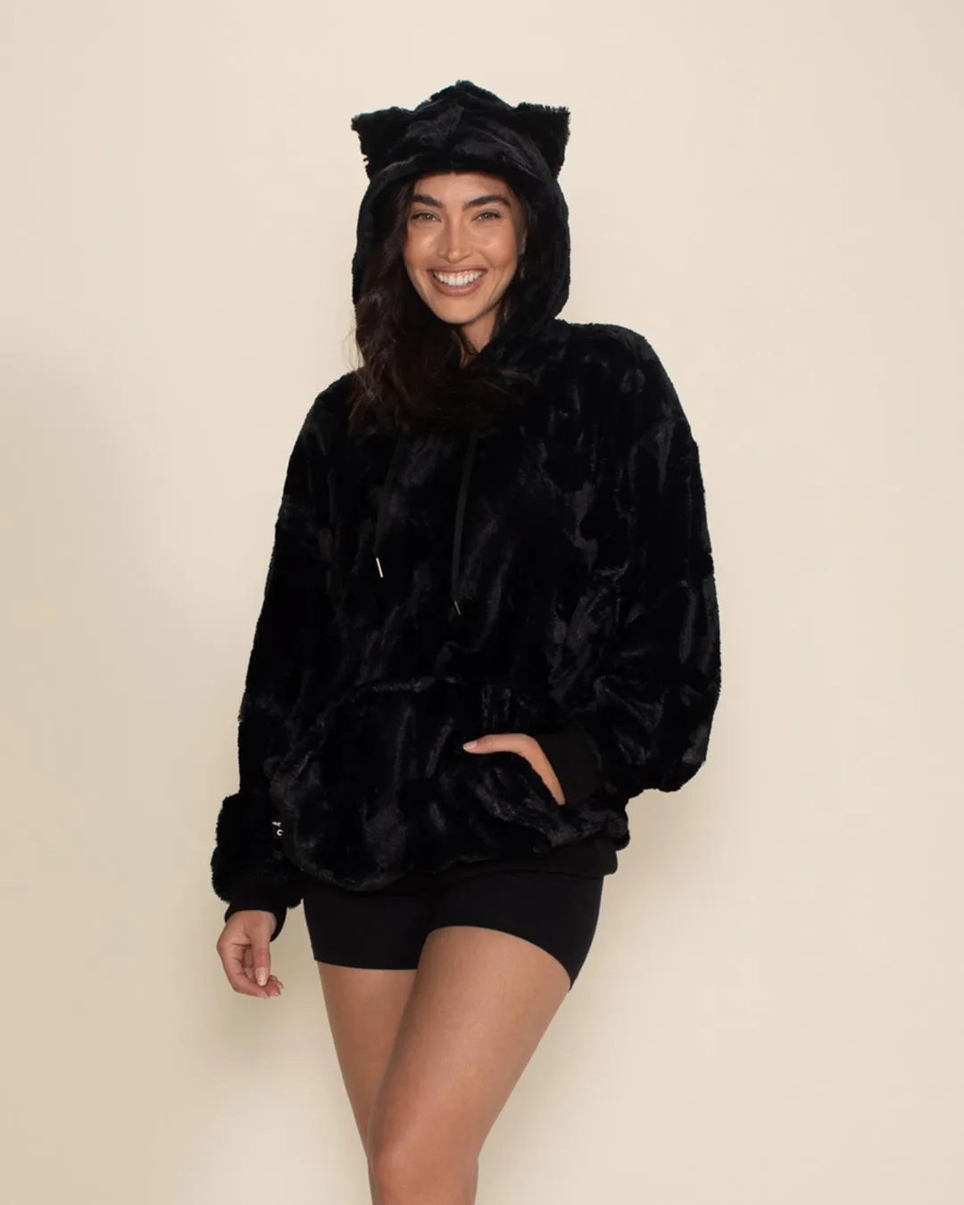 Black Panther Classic ULTRA SOFT Faux Fur Hoodie | Women's