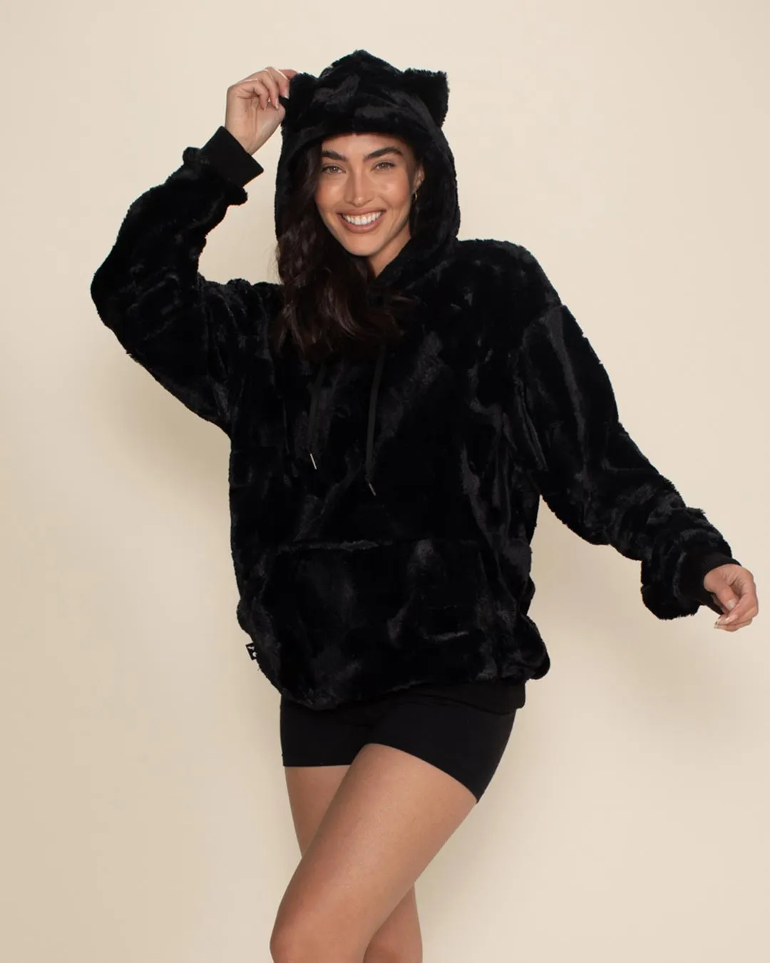 Black Panther Classic ULTRA SOFT Faux Fur Hoodie | Women's