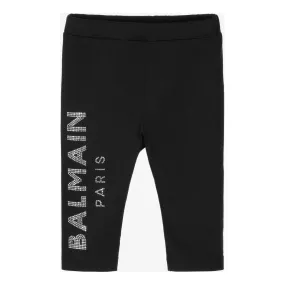 Black Side Logo Leggings