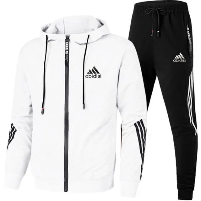 Striped Tracksuits-Sports Outfit Sets