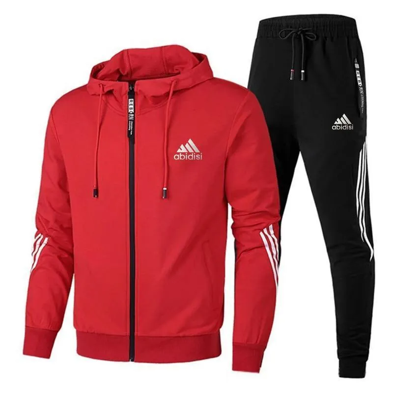 Striped Tracksuits-Sports Outfit Sets