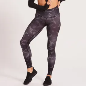 Camo Barefoot Leggings - Midnight