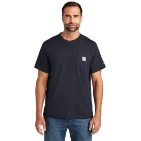 'Carhartt' Men's Force Relaxed Fit Midweight Pocket T-Shirt - Navy