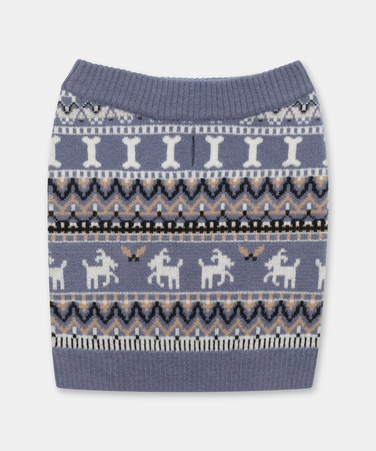 Cashmere Bone Fair Isle Dog Sweater