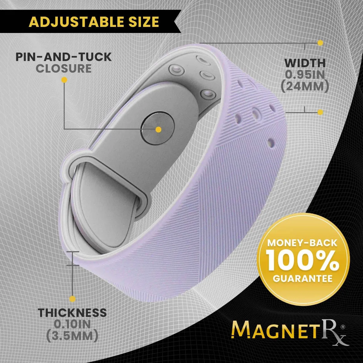 Ultra Strength Sports Magnetic Bracelet (Lavender)