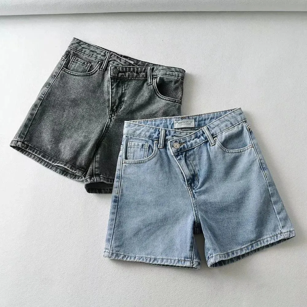 Women Denim Shorts High-waist Shorts