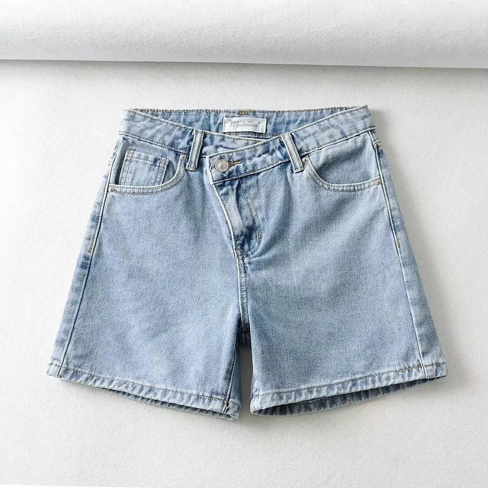 Women Denim Shorts High-waist Shorts