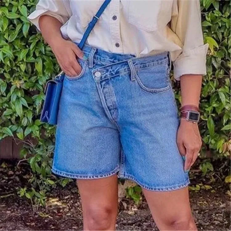 Women Denim Shorts High-waist Shorts