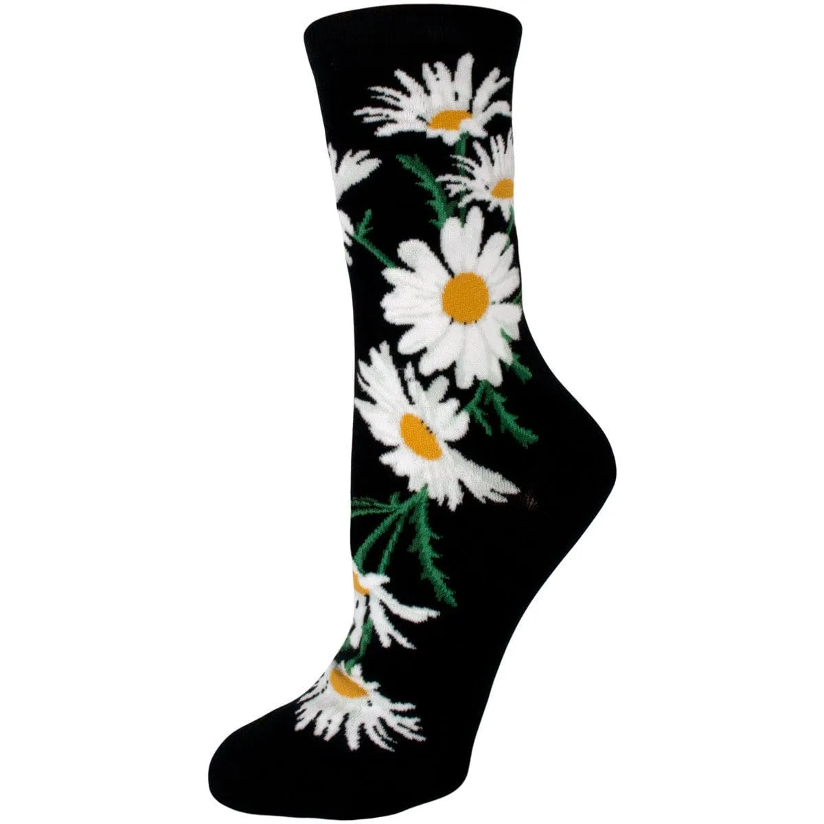 Crazy for Daisies Women's Crew Socks