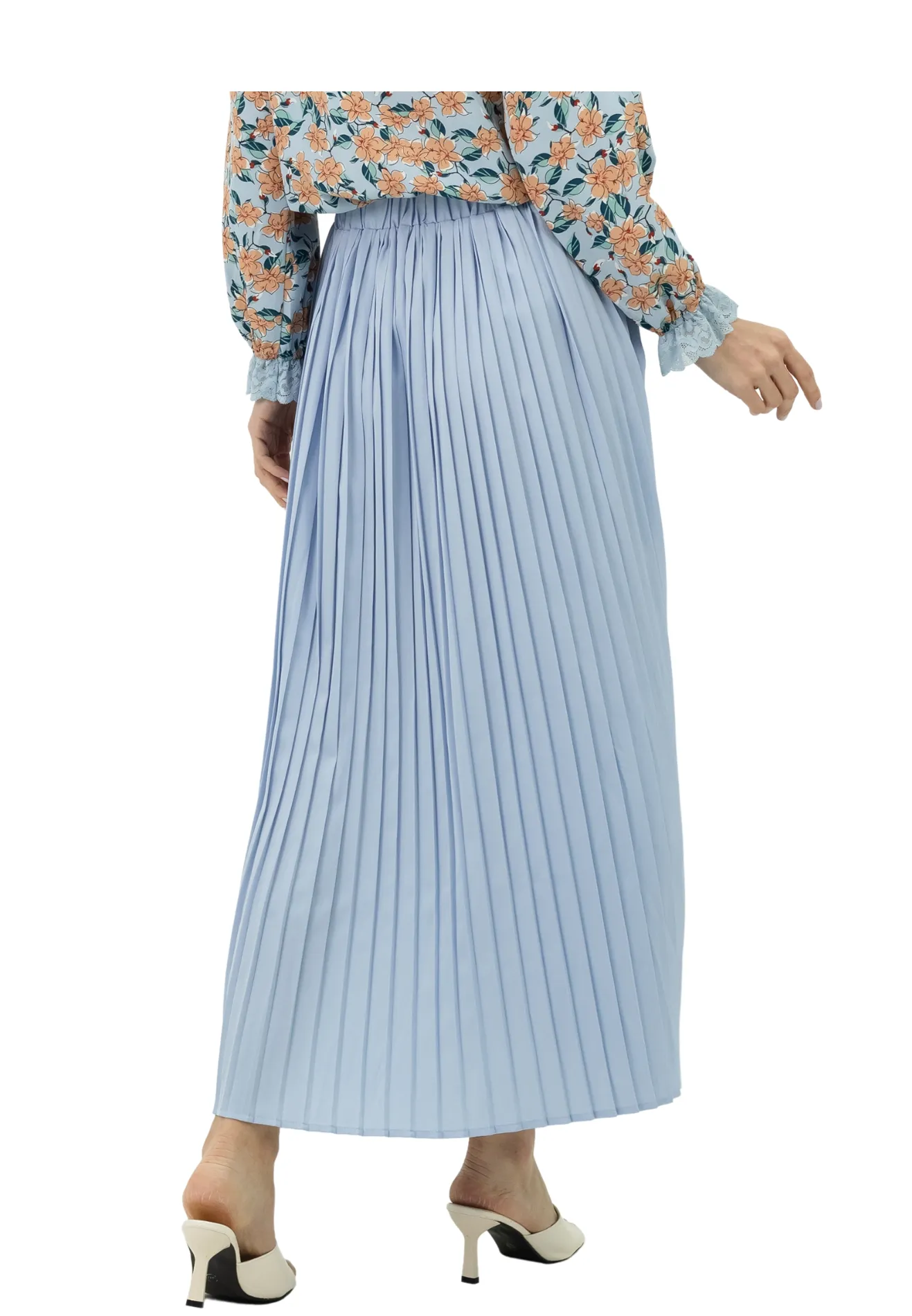 DAISY By VOIR Pleated Maxi Skirt