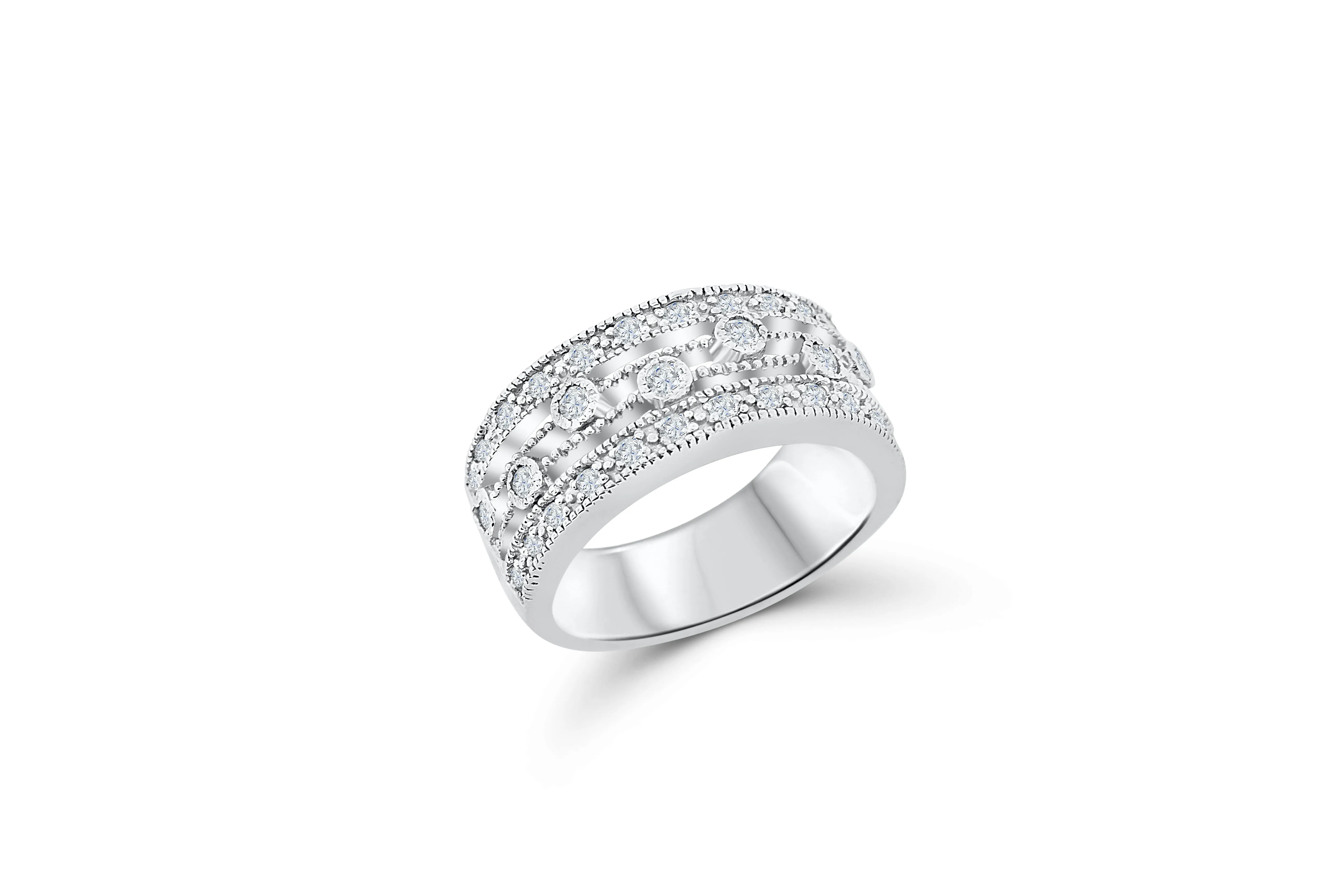 Diamond Anniversary Band 0.70 ct tw Round-cut 14K White Gold BAN032