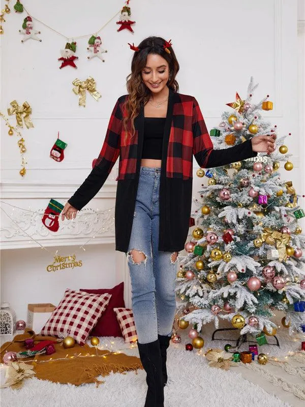 Christmas Print Casual  Women Cardigan Sweater