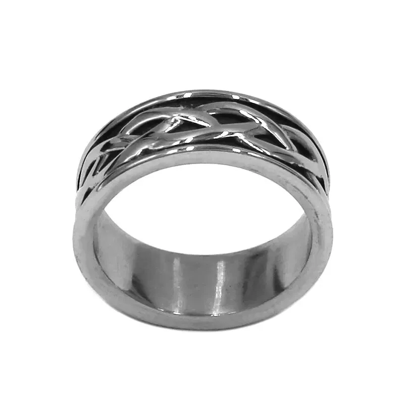 Stainless Steel Celtic Knot Wedding Ring