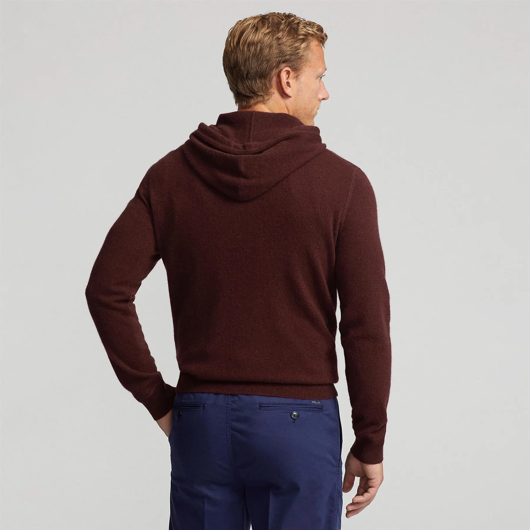 RLX Cashmere Hoodie in Harvard Wine - Autumn/Winter 2023 Edition