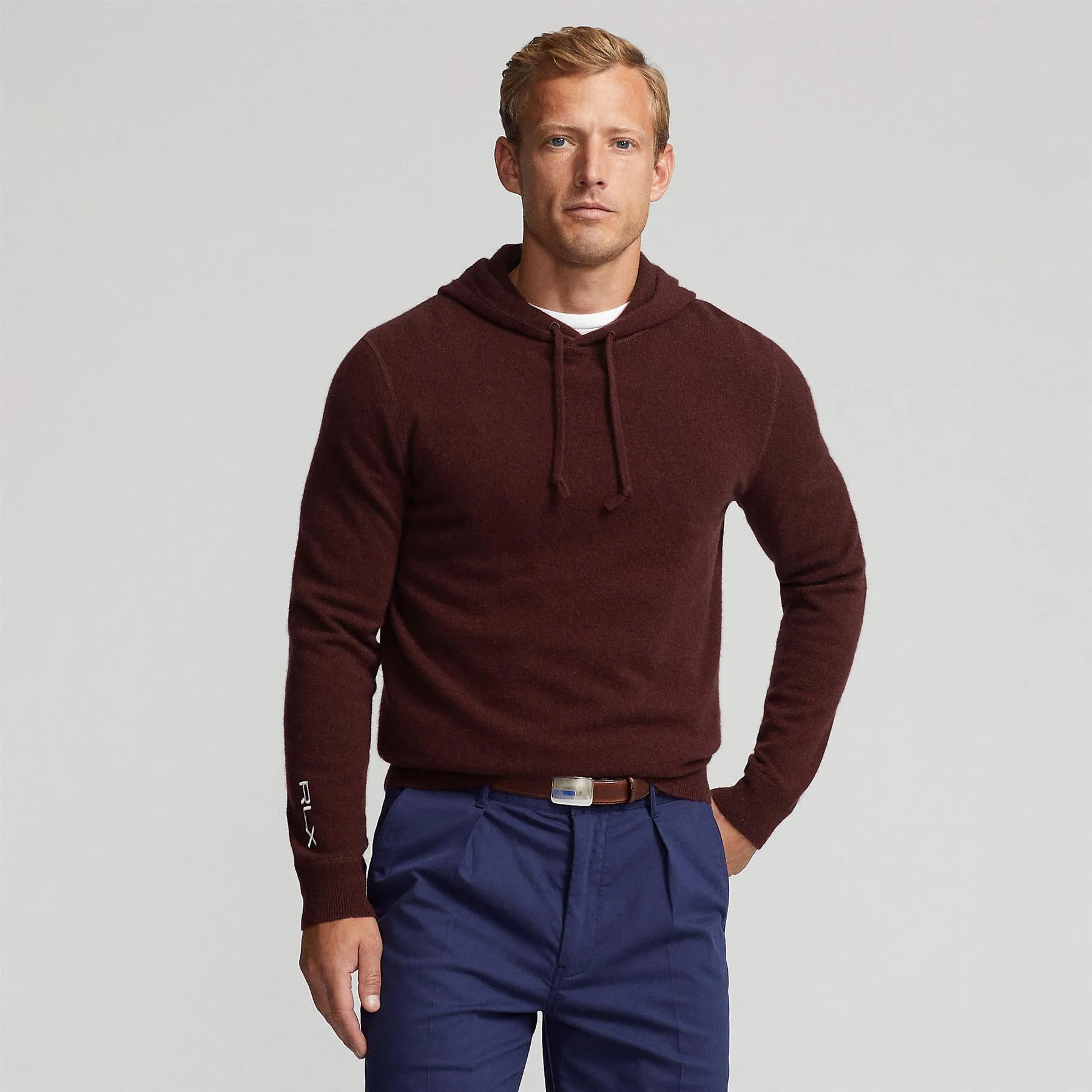 RLX Cashmere Hoodie in Harvard Wine - Autumn/Winter 2023 Edition