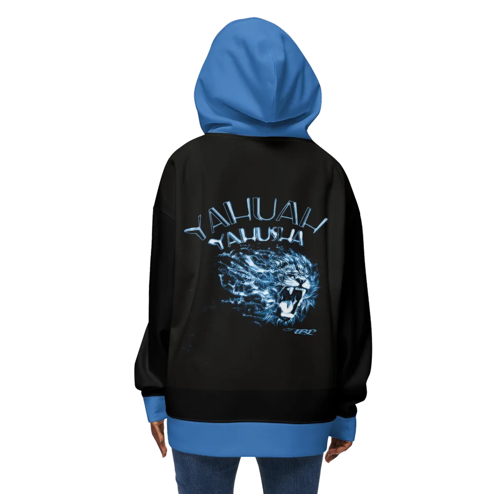 Yahuah Yahusha 01-06 Ladies Designer Relaxed Fit Pullover Hoodie