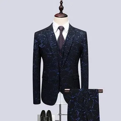 Pietro Galaxy Three Piece Suit