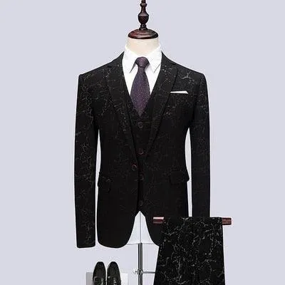 Pietro Galaxy Three Piece Suit