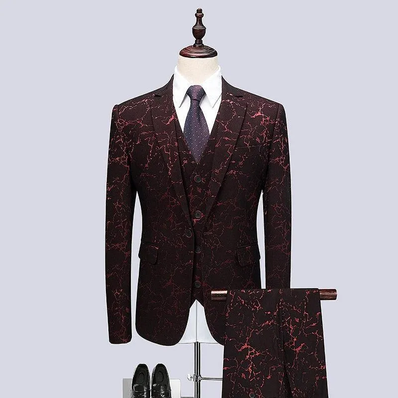 Pietro Galaxy Three Piece Suit